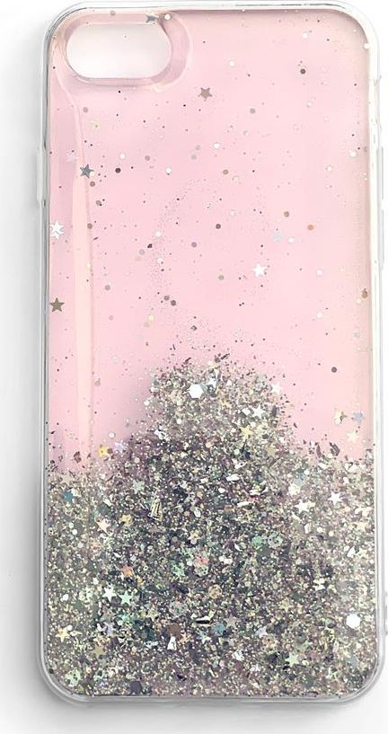 Wozinsky Wozinsky Star Glitter błyszczące etui pokrowiec z brokatem Samsung Galaxy A72 4G różowy