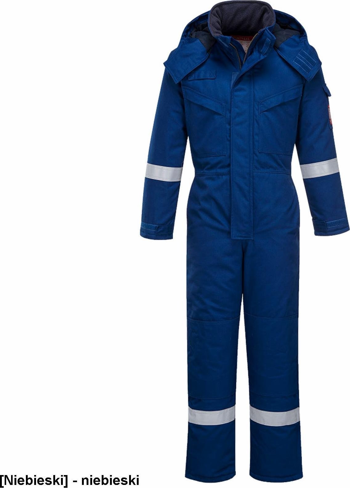 Portwest FR53 - Kombinezon ocieplany trudnopalny i antystatyczny - niebieski M