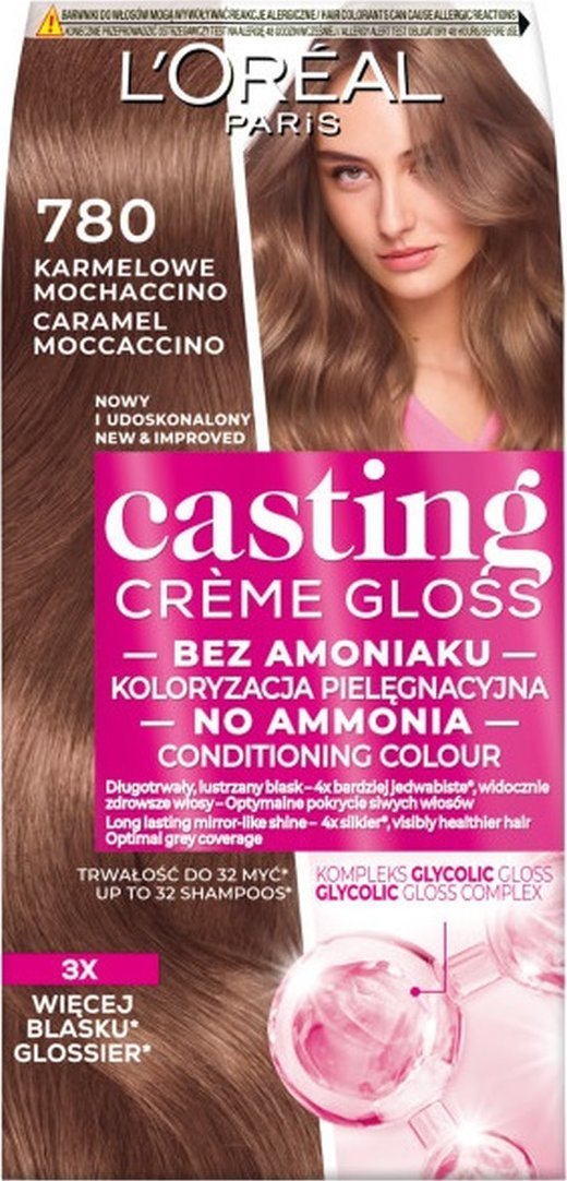 L'Oreal Paris Casting creme gloss farba do włosów 780 karmelowe mochaccino
