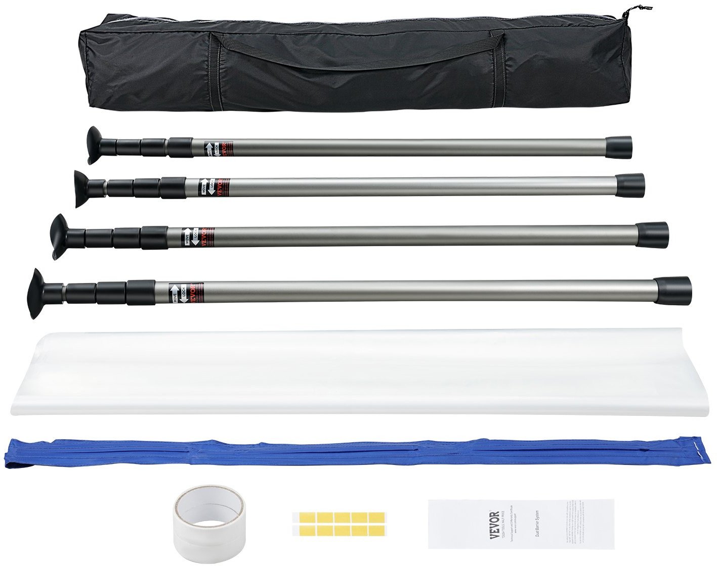 Kurtyna przeciwpyłowa drzwi remontowe przeciwpyłowe 230 x 120 cm