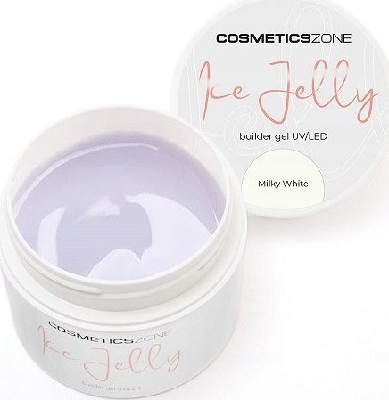 Cosmetics Zone Żel do przedłużania paznokci UV LED galaretka ICE JELLY mleczny - Milky White 5ml