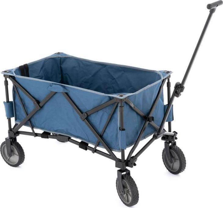 Garthen Składany wózek transportowy - niebieski