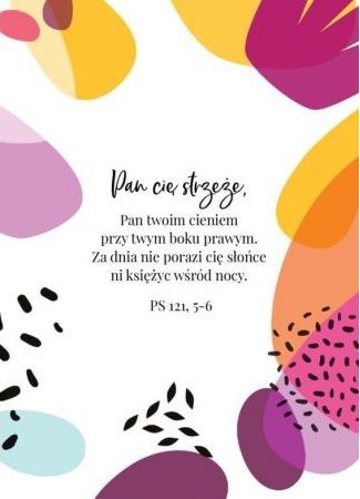 Szaron A Kartka składana - Pan Cię strzeże