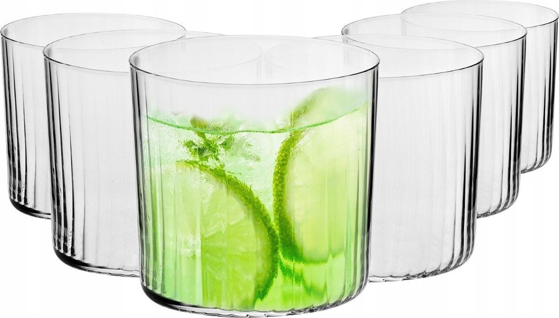 Krosno Szklanki z optykiem Mixology 350ml DRINK KPL 6 szt