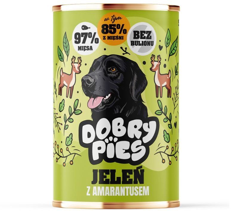Dobry Pies Jeleń z amarantusem 400g