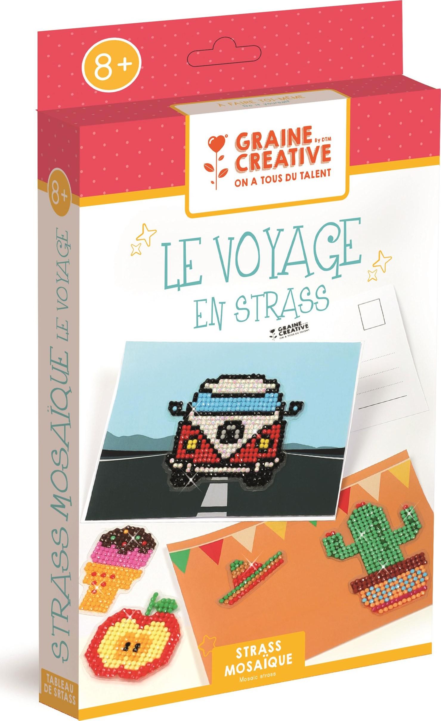 Graine Creative Naklejki Diamentowa Mozaika Podróż