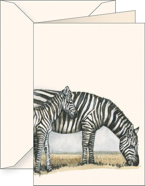 Karnet B6 + koperta 7505 Zebra