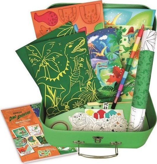 Zestaw kreatywny XL Walizka dinozaury