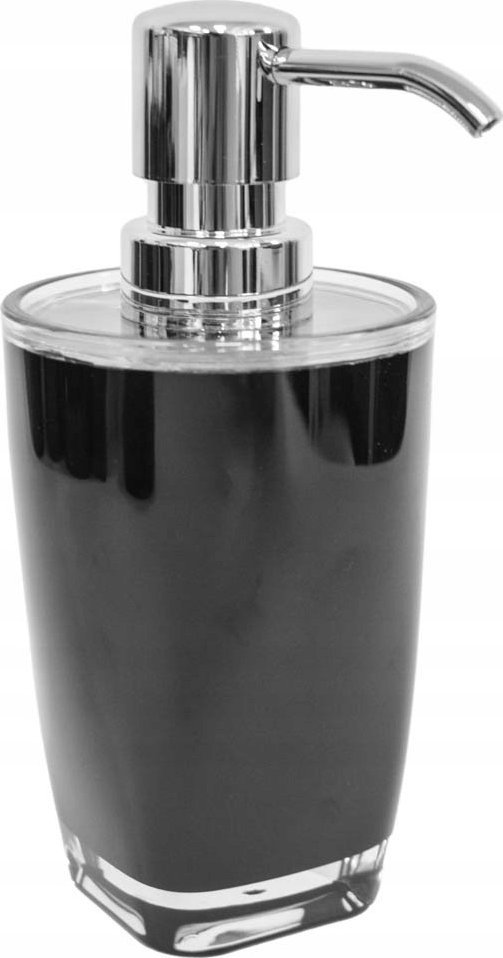 Dozownik do mydła Sepio Dozownik do mydła w płynie czarny ręczny stylowe wykonanie wytrzymały