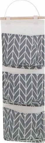 Organizer pojemnik wiszący worek na zabawki szary