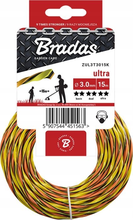 Cellfast ŻYŁKA TNĄCA ULTRA L3 TWIST 1,6mm x 15mb KARTA