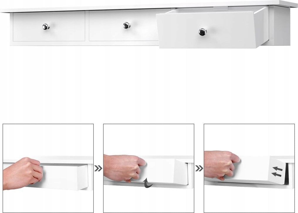 Leobert Wisząca Szafka z Szufladami - LWS085W01