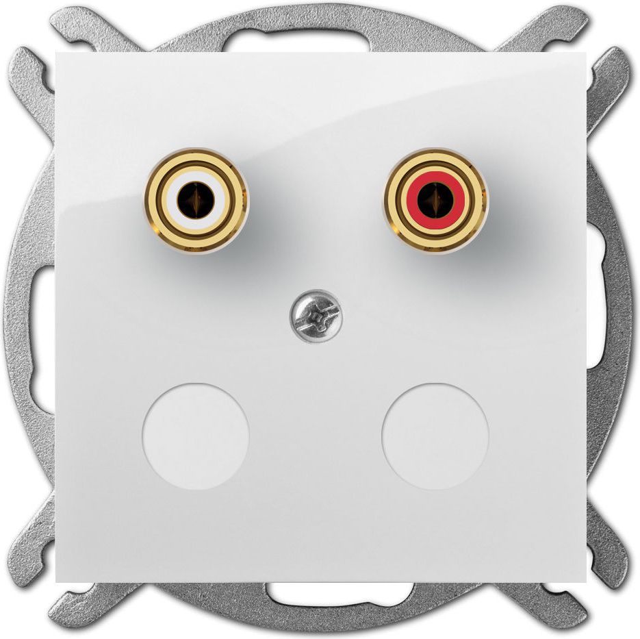 Elektro-Plast CARLA Gniazdo głośnikowe pojedyncze białe (1757-10)