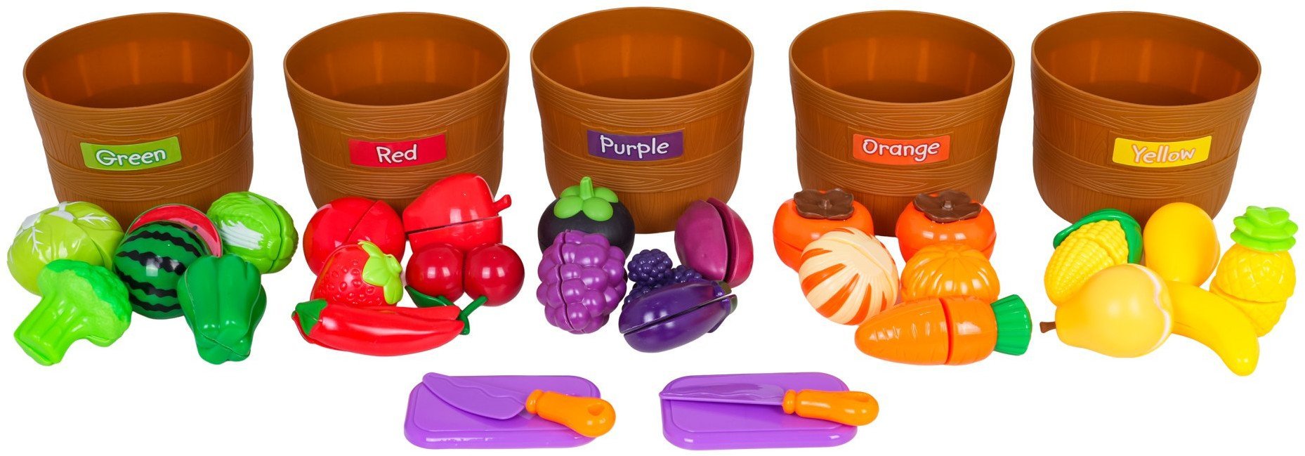 Zestaw Owoców 34el. + Akcesoria