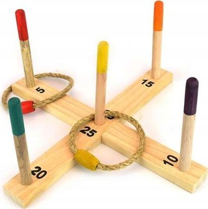PRO-eximp *****Drewniany krzyżak zestaw do rzucania 07144