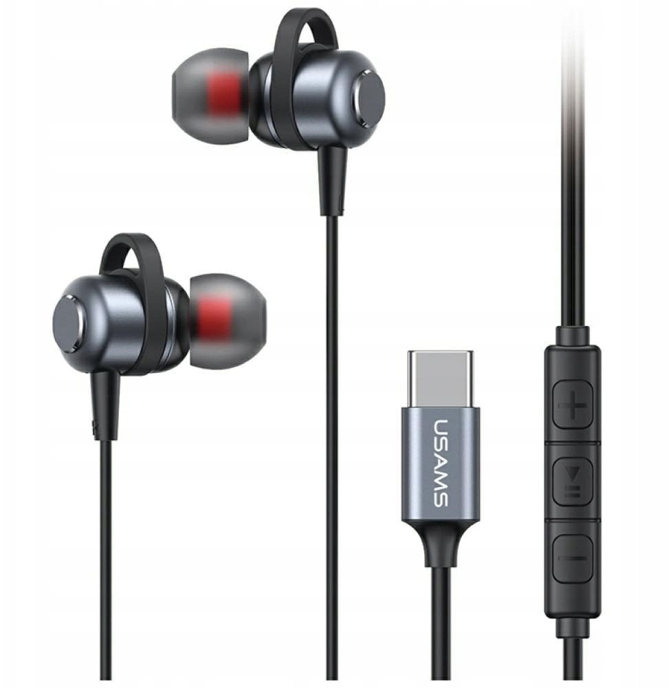 Słuchawki stereo USAMS EP-48 USB-C tarnish