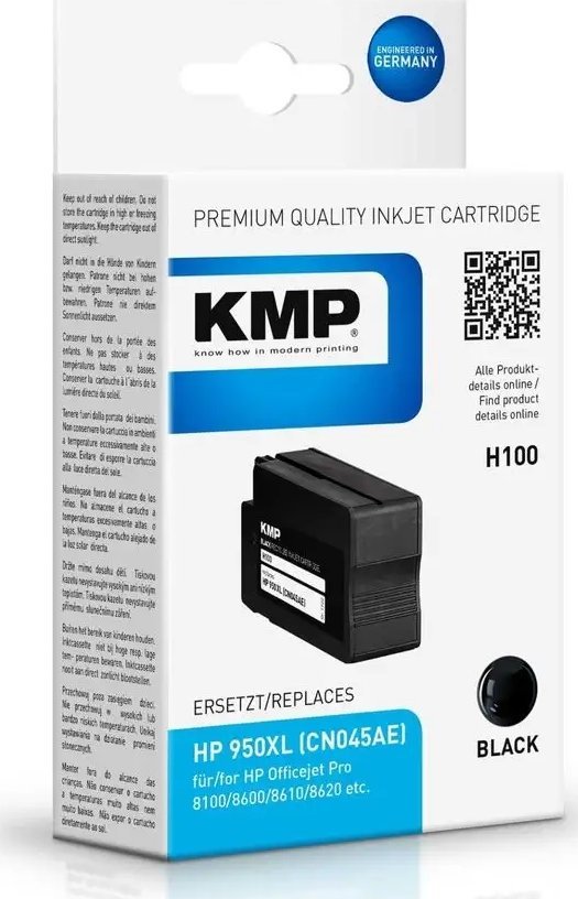Tusz KMP KMP H100 ink cartridge black compatible with HP CN 045 AE - 1722,4001