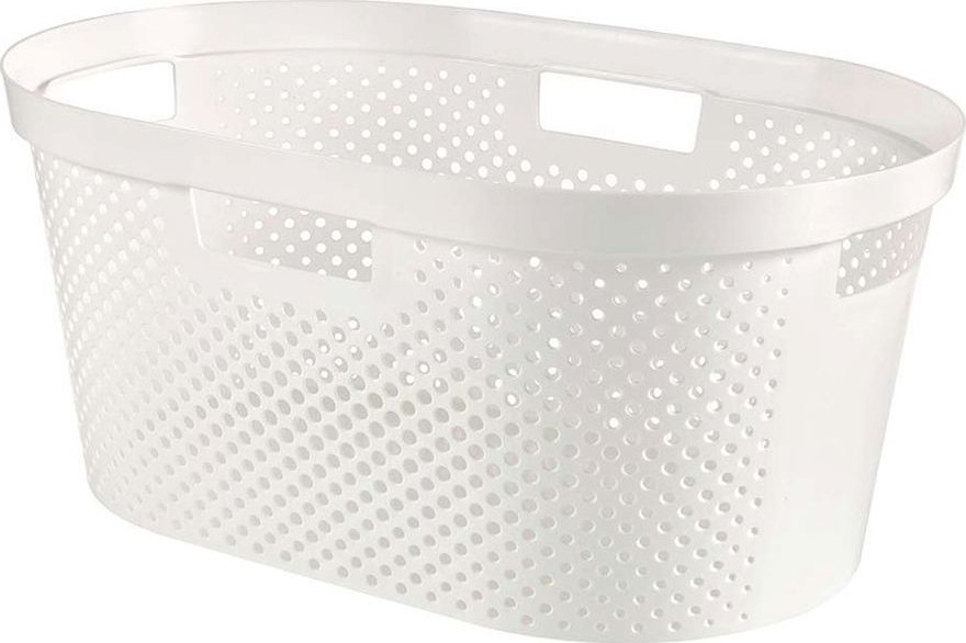 Kosz na pranie Curver CURVER - Kosz na czyste pranie - INFINITY - 40 L - biały