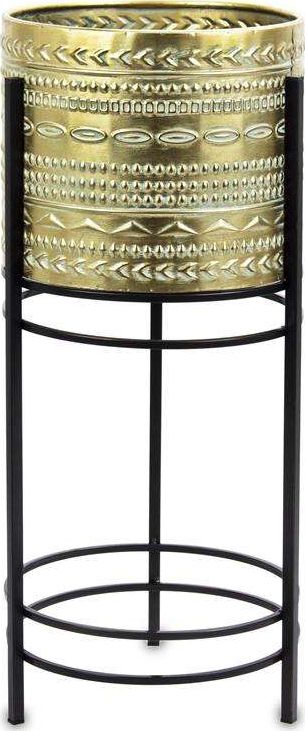 Pigmejka Osłonka Na Kwietnik Stojąca Złota Czarna 70,5 cm uniwersalny