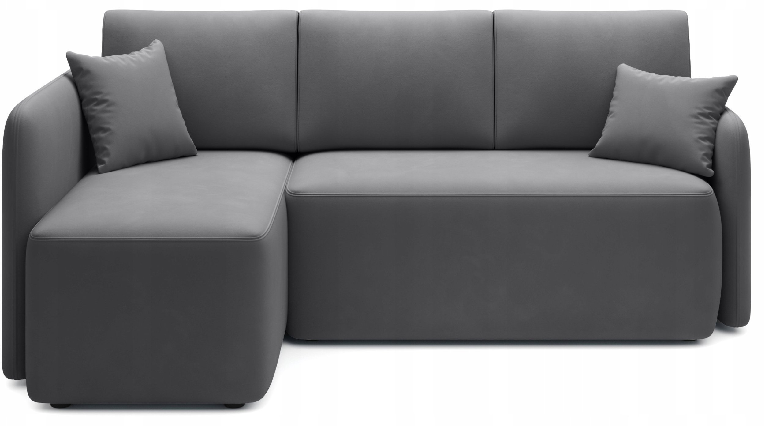 Minkštas kampas Hadson, pilkas