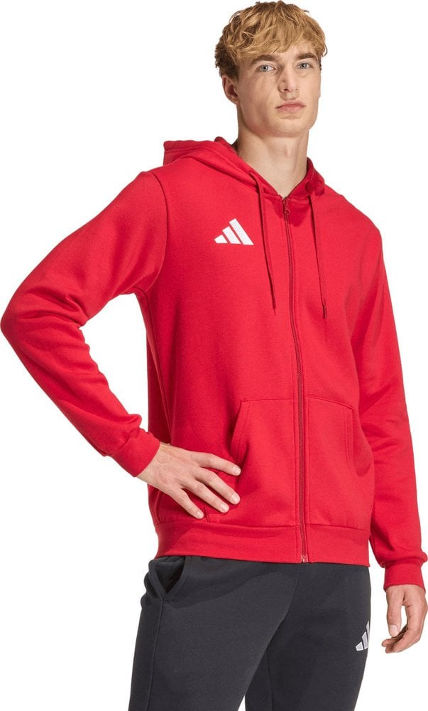Bluza męska adidas Entrada 26 FZ Hoody czerwona KF5944 XL