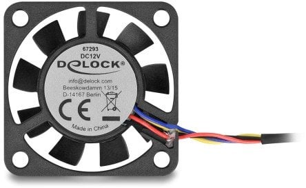 DELOCK Axiallufter 12 V DC 40 x 40 x 10mm schwarz