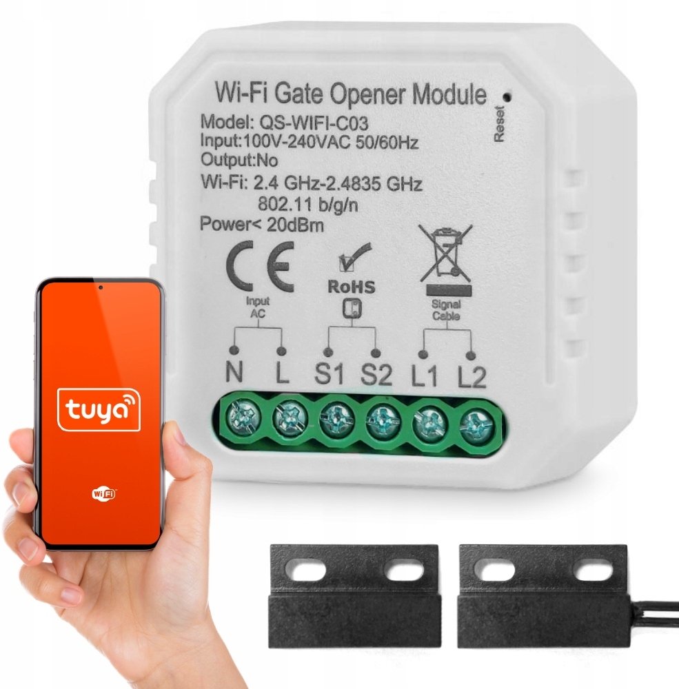 Przekaźnik breaker do bramy garażowej + kontaktron