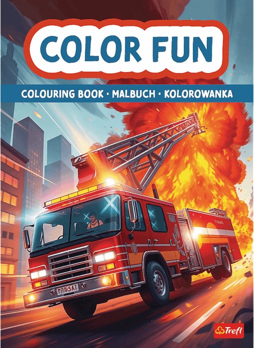 Pojazdy ratunkowe. Kolorowanka. Malbuch