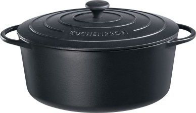 Kuchenprofi Garnek Kuchenprofi Provence do zapiekania, owalny, 7,0 l, dł. 33 cm, czarny