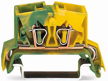 Wago Złączka szynowa PE 4-przewodowa 2,5mm2 żółto-zielona (264-737)