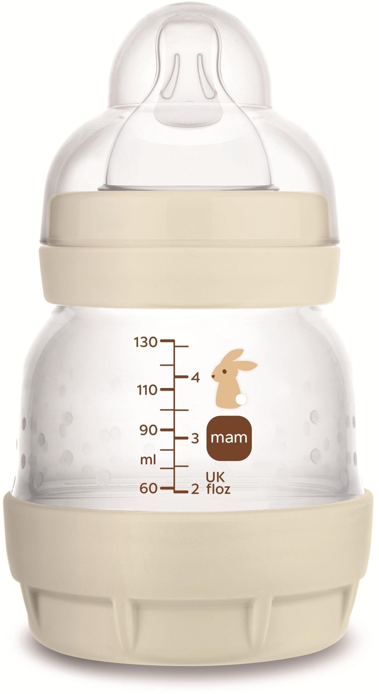 MAM BABY MAM-BUTELKA ANTYKOLKOWA PERFECT START 130ML unisex BEŻOWA
