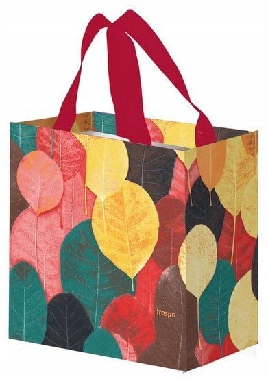 Torba Mini Kolorowe Listki 10L bordowe