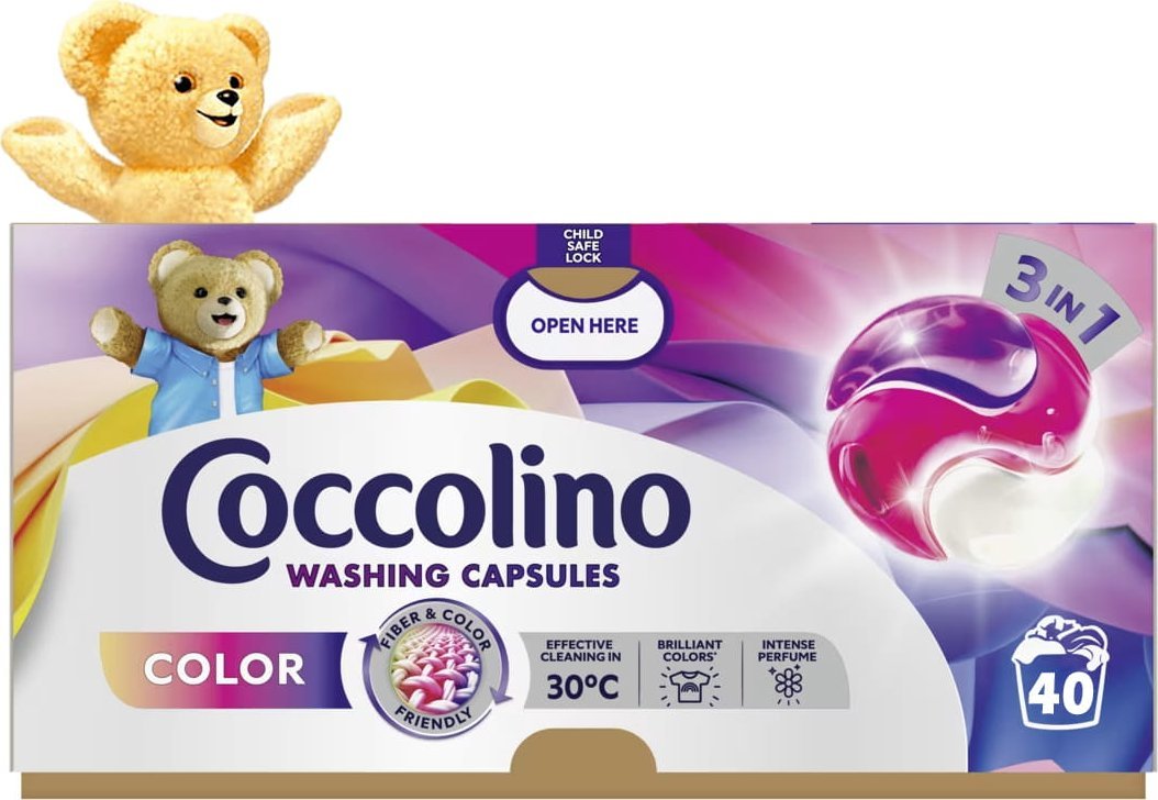 Coccolino Coccolino Color Kapsułki 3w1 Do Prania Kolorowych Tkanin 40 Prań