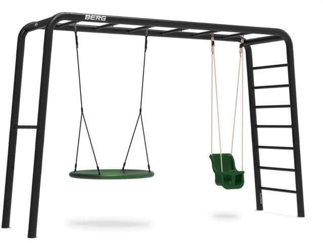 Siłownia Ogrodowa PlayBase | Bocianie Gniazdo + Kubełkowa 245 cm