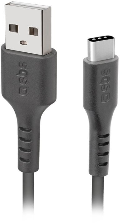 Kabel USB SBS Mobile USB-A - USB-C 1 m Czarny (8018417245923)