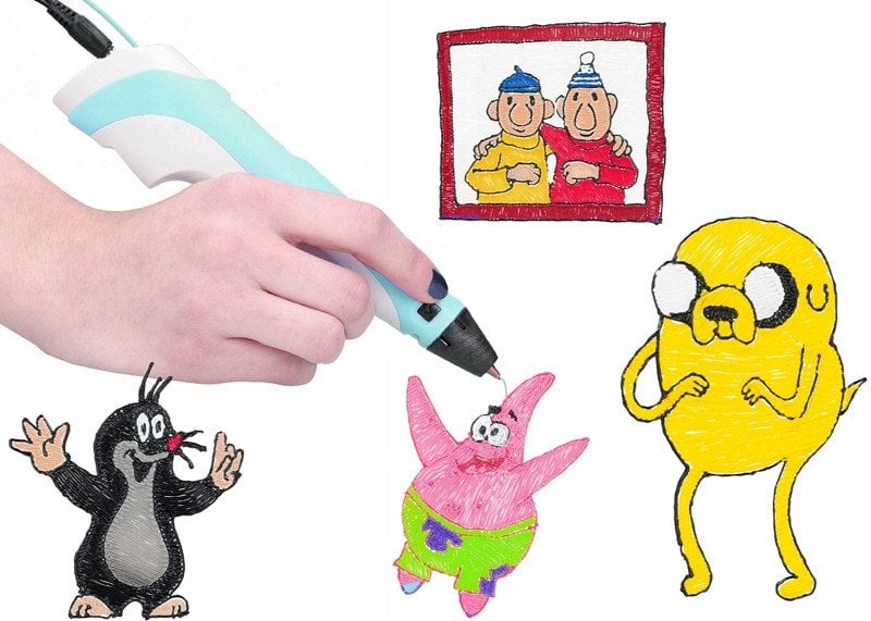 Długopis drukarka 3D dla dzieci niebieski