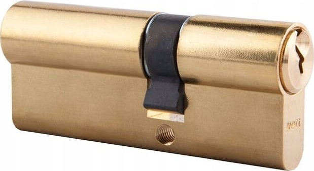 LOB Wkładka bębenkowa do zamka z gałką 35/45 mm Mosiężna + 3 klucze