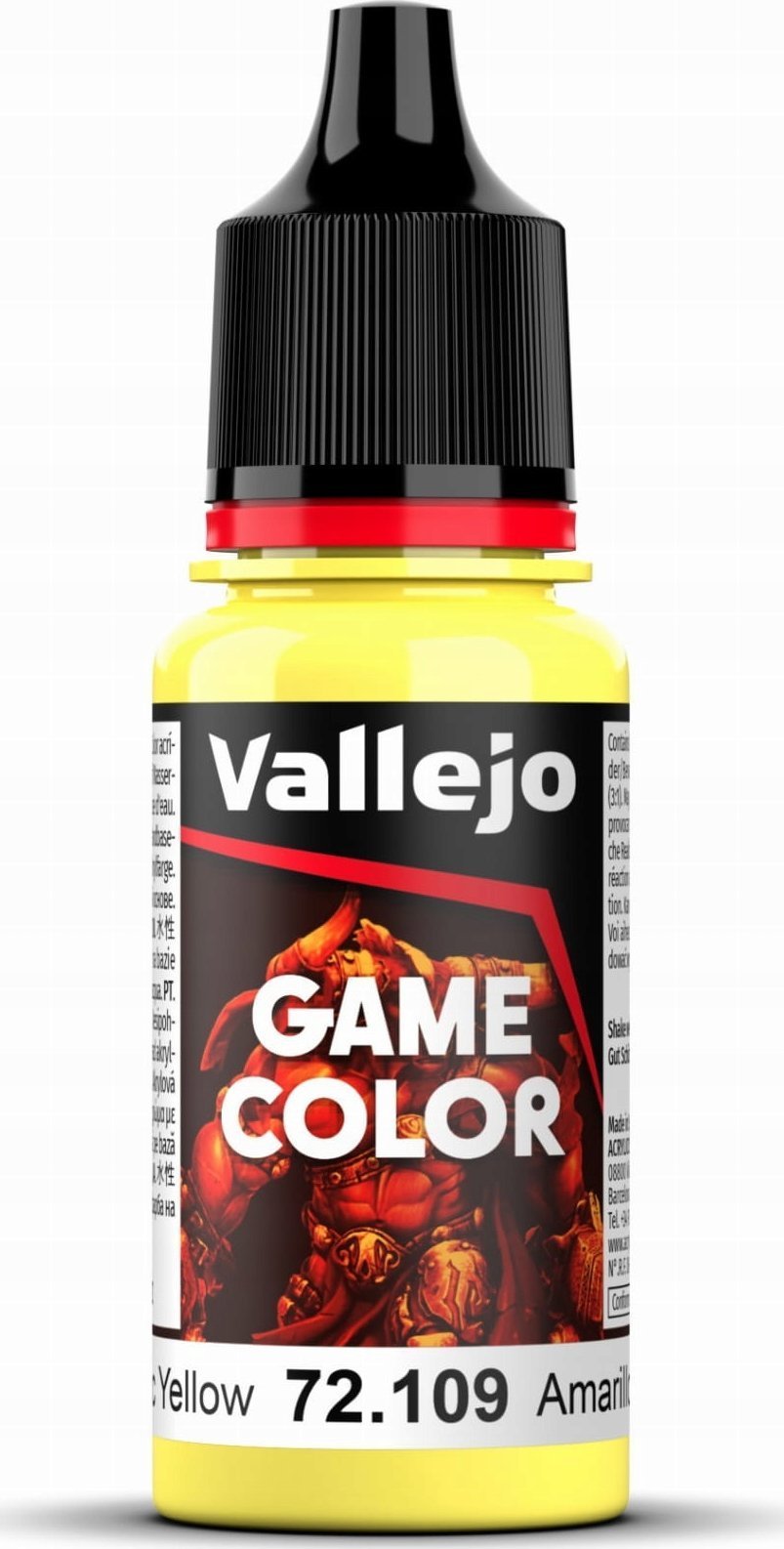 Vallejo Vallejo: 72.109 - Game Color - Toxic Yellow (18 ml)