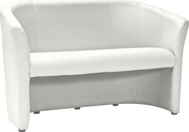 Signal Sofa TM-2 biała tapicerowana dwuosobowa SIGNAL