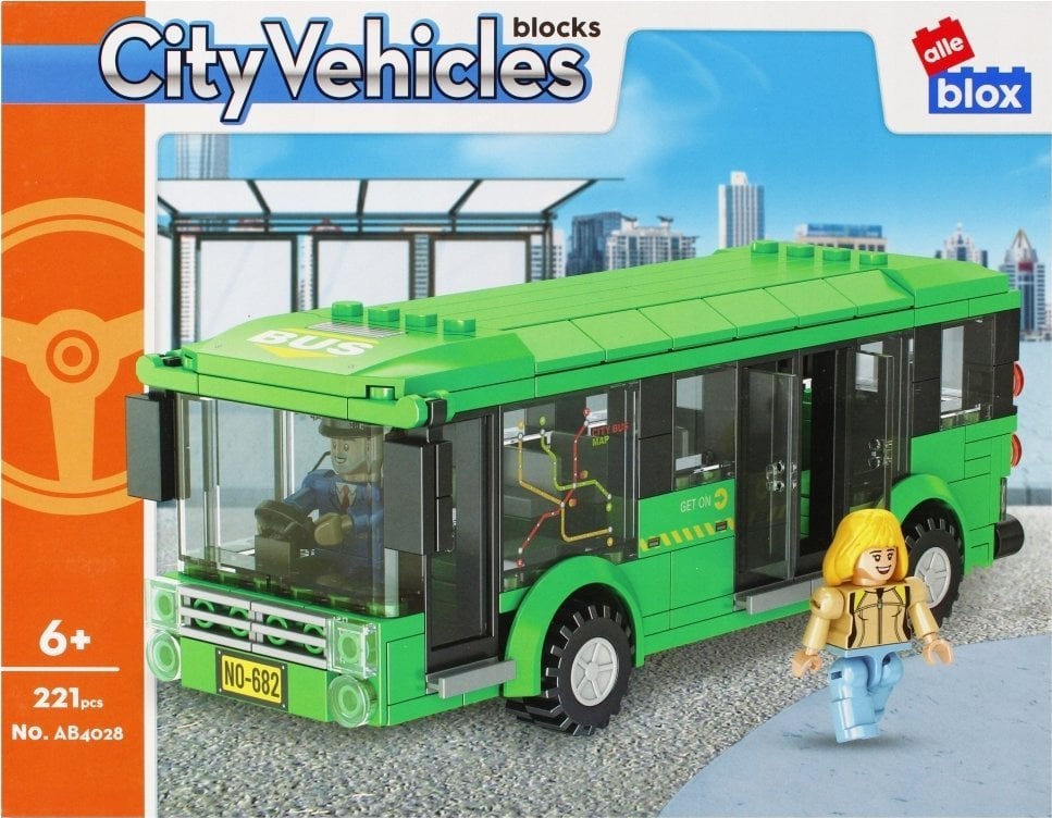 ALLEBLOX KLOCKI KONSTR ALLEBLOX CITY 221EL 34X27X6 BUS P
