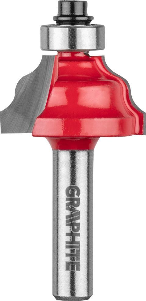 Graphite Frez widiowy (Frez kształtowy z łożyskiem, ozdobny, HM, 28.8 x 15.9 mm, trzpień 8 mm)