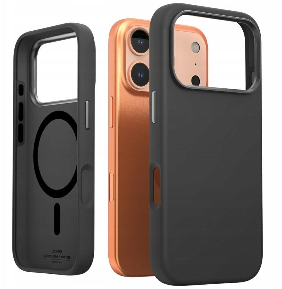 Araree Typo Skin M MagSafe Case for iPhone 17 Pro Black