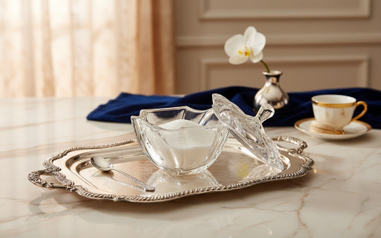 Cukiernica kryształowa Neptune Bohemia