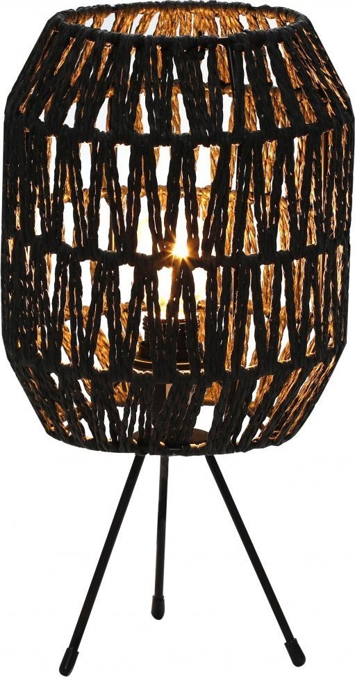 Platinet PLATINET TABLE RATTAN LAMP LAMPA RATTANOWA DARK BROWN CAPRI [45752]