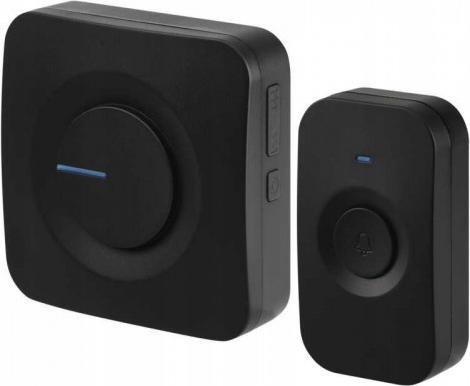 Emos Dzwonek bezprzewodowy do drzwi zewnętrzny P5728 czarny