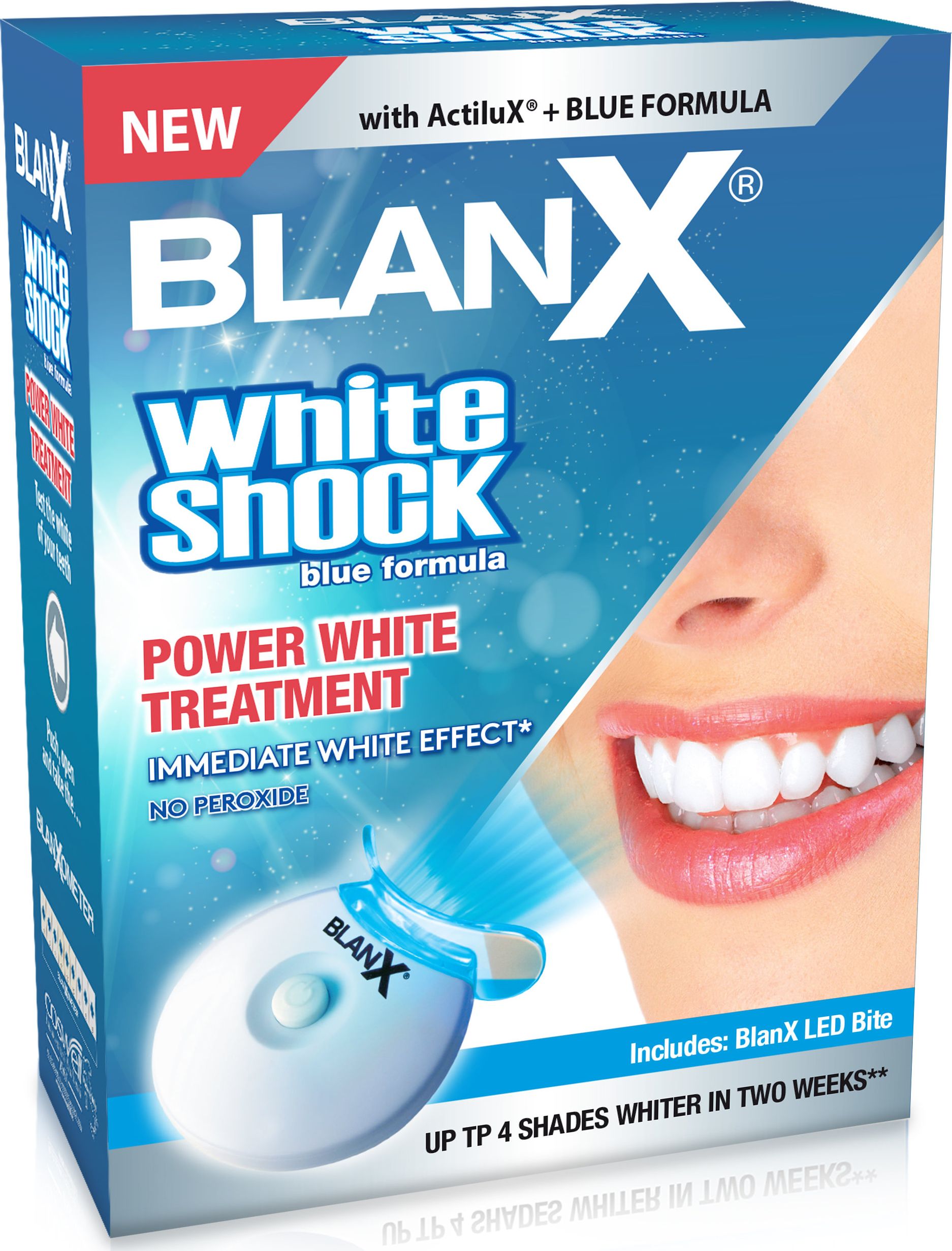 BlanX System wybielający White Shock pasta 50 ml+LED Bite