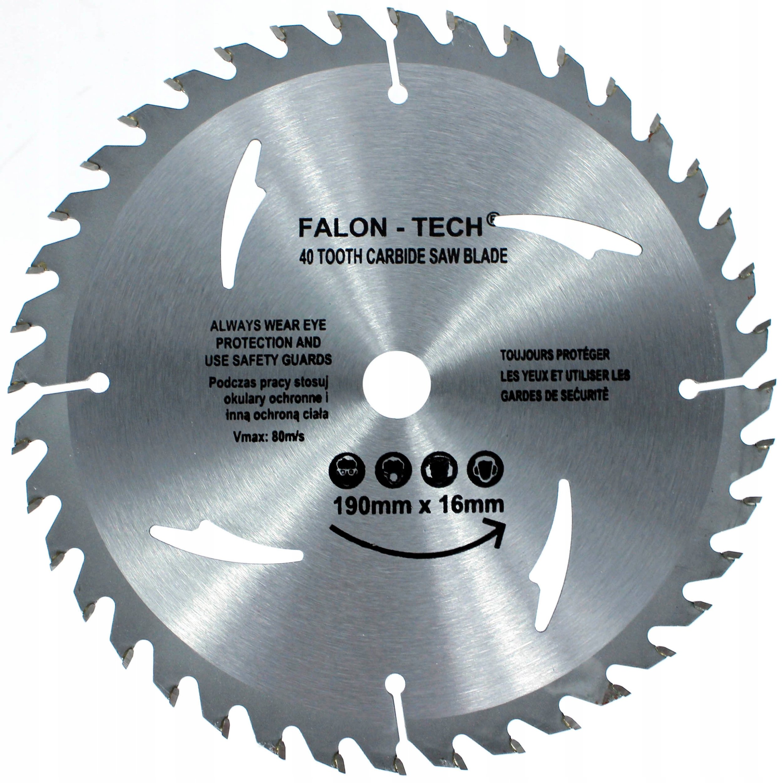 TARCZA PIŁA DO DREWNA DRZEWA WIDIA 190x16 T40