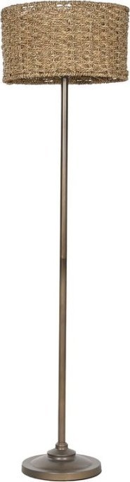 Lampa podłogowa Bigbuy Home Lampa Stojąca Home ESPRIT Brązowy Naturalny 220 V 41 x 41 x 156 cm