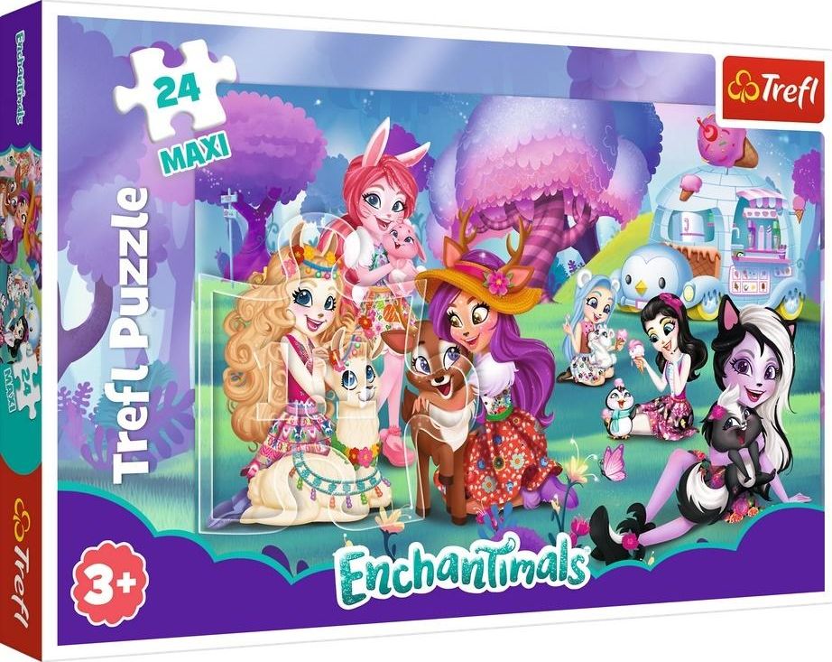 Trefl Puzzle 24 maxi Wesoły świat Enchantimals