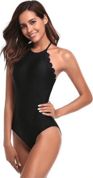 Pan i Pani Gadżet Jednoczęsciowy strój kąpielowy CZARNY XL